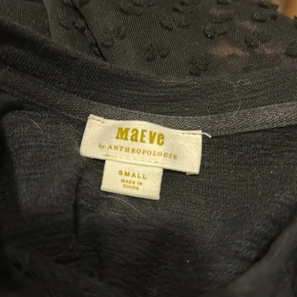 Maeve Textured-Sleeve Top | Anthropologie | Size S